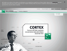 Tablet Screenshot of cortex.bnpparibas.com