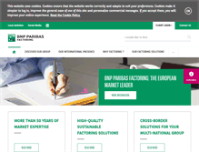Tablet Screenshot of factoring.bnpparibas.com