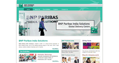 Desktop Screenshot of indiasolutions.bnpparibas.com