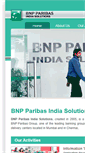 Mobile Screenshot of indiasolutions.bnpparibas.com